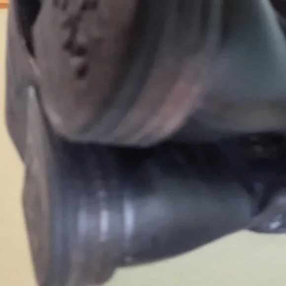 A.S.98 Carlyle Tall boots 38 7.5 Burgundy Black Leather Biker - Picture 13 of 13